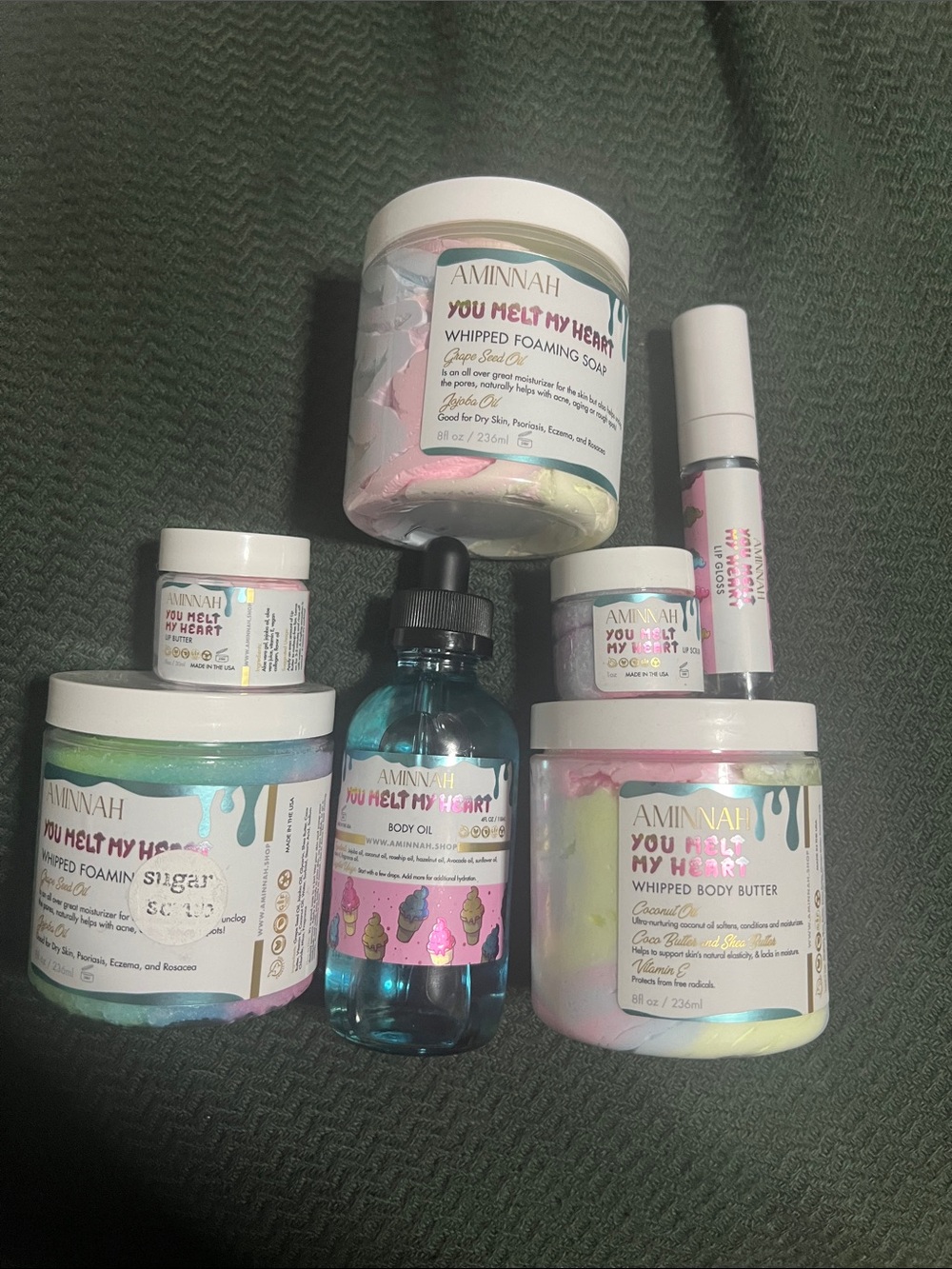 AMINNAH You Melt My Heart Whipped 7 piece Bundle!